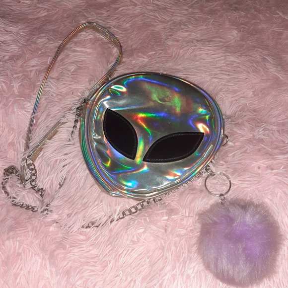 Holographic Alien Purse - Picture 1 of 3